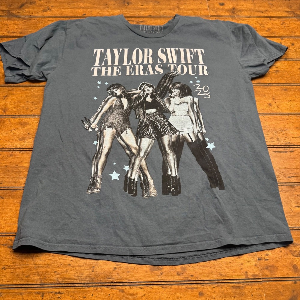 Taylor Swift The Eras Tour‎ T Shirt XL Blue 2023 Concert Merch
